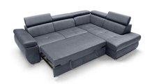 Ararip 268 cm L-shaped corner sofa bed with adjustable headrests and storage (Fabric: Element 22, Side: Right)