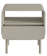 Oro bedside table 54 cm with drawer and alcove cashmere