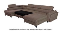 Corner sofa with sleeping function Matoaka (Fabric: Grande 75, Side: Left)