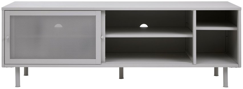 Sonaves TV cabinet 160 cm metal with sliding doors gray