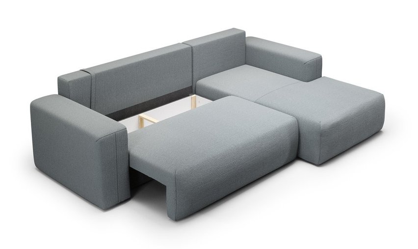 Corner sofa with sleeping function Lummi L-shaped Aragon 93 right-hand side