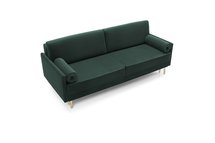 Kadaver three-seater sofa bed with storage (Fabric: Riviera 38, Legs: Gold)