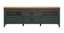 Foreells TV cabinet 184 cm green/oak Evoke