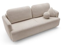 Lambina three-seater sofa with Abriamo 03 boucle container