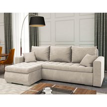 Corner sofa with sleeping function Derkan L (Fabric: Riviera 21)