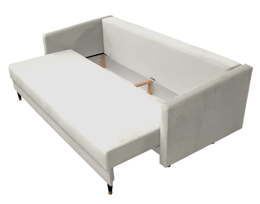 Balabay sofa, three-seater, with storage, black legs (Fabric: Trinity 01)