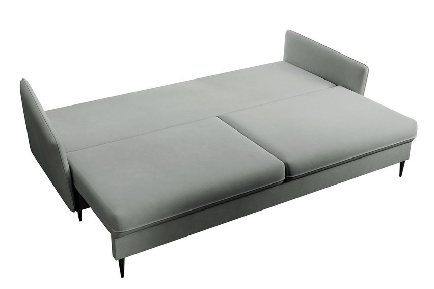 Volio three-seater sofa with black legs