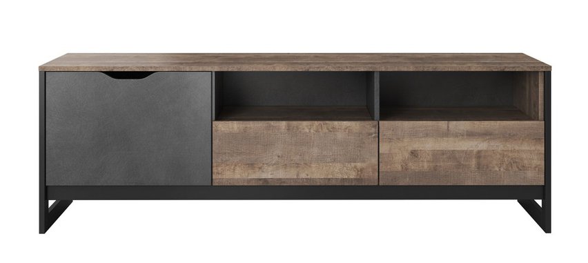 Varse TV cabinet with two drawers 161 cm sand grange oak / matera