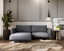 Soliano sofa bed with storage and pouf Impress me 20 chenille