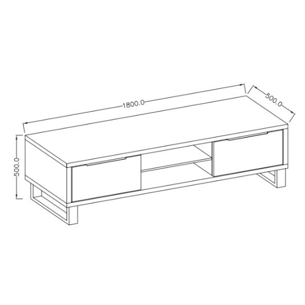 Feliks TV cabinet, two-door, 180 cm