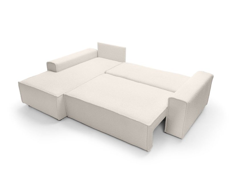 Bergantino extendable corner sofa with storage (Fabric: Catch Me 01, Side: Left)