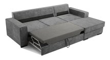 Corner sofa with sleeping function Pazzano L-shaped with container Palladium 16 right-hand side