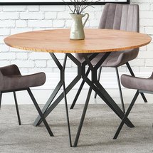 Kylie table golden oak - black base