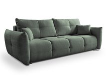 Mollete three-seater sofa bed with storage Sicuro 05 chenille