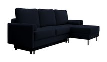 Tomonde L-shaped corner sofa with sleeping function with universal container