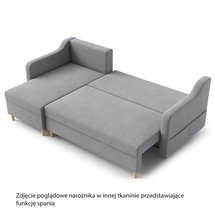 Corner sofa with sleeping function Bernial (Fabric: Kronos 01)