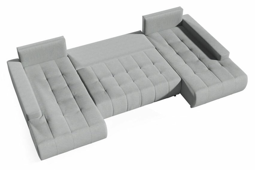 Corner sofa with sleeping function Magliano U (Fabric: Monolith 77)