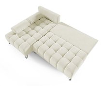 Bareli L-shaped Amon 18 corner sofa bed with storage, hydrophobic velvet, left-hand side