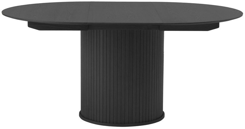 Table extensible Gativel 120-167 cm lattes chêne noir