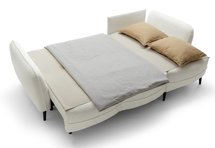 Eliano L-shaped corner sofa with sleeping function with Catch Me 01 boucle container, right-hand