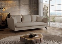 Castilio three-seater sofa with Moly 11 container, hydrophobic chenille