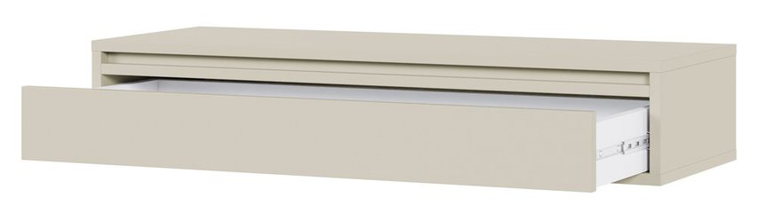 Evo console with hanging drawer 90 cm Gray beige