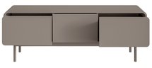 TV cabinet Oro 154 cm with three drawers on legs dark beige