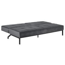 Balisa two-seater sofa bed, dark gray