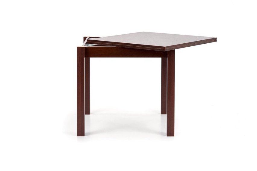 Lea extendable table 80-160x80 cm dark walnut