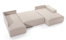 Corner sofa with sleeping function Farese New U-shaped with container right side (Fabric: Poso 100)