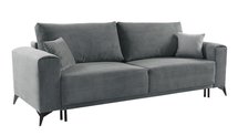 Jokiranta three-seater sofa with storage, grey corduroy