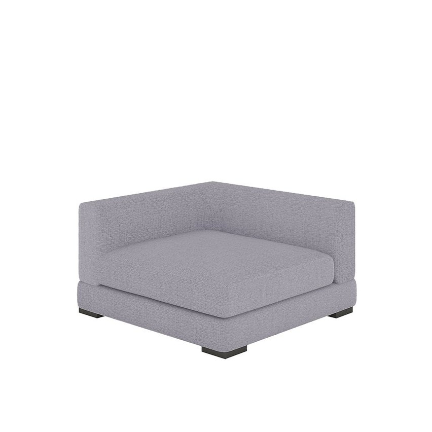 Mia L-shaped modular corner sofa with two poufs (Fabric: Grande 90)