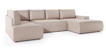 Corner sofa with sleeping function Farese New U-shaped with container right side (Fabric: Poso 100)