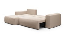 Corner sofa with sleeping function Lummi L-shaped Aragon 03 left-hand side