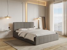 Upholstered bed 180x200 cm Tilio with storage, metal frame Tilia 11 thick corduroy