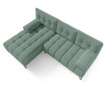 Bareli L-shaped Amon 27 corner sofa bed with storage, hydrophobic velvet, left-hand side