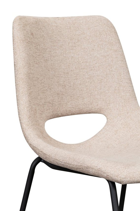 Panessy upholstered chair in beige chenille