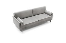 Kadaver three-seater sofa bed with storage (Fabric: Riviera 91, Legs: Black)