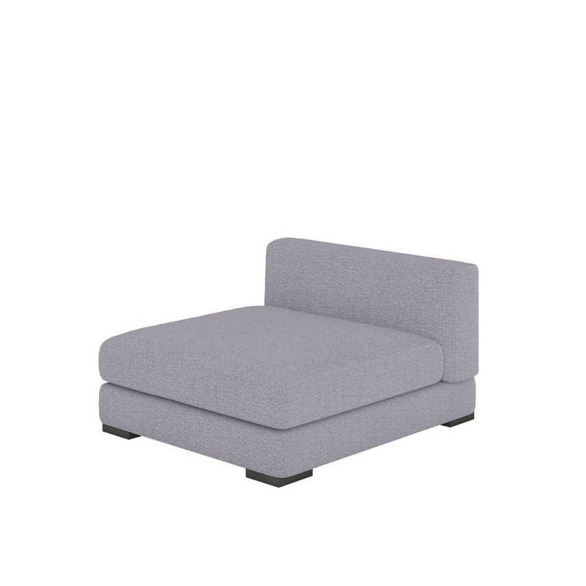 Mia L-shaped modular corner sofa with two poufs (Fabric: Grande 90)