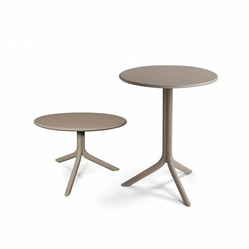 Step Nardi round garden table, 60 cm, made of certified brown material