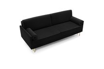 Kadaver three-seater sofa bed with storage (Fabric: Riviera 100, Legs: Gold)