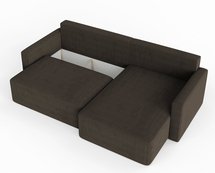 Corner sofa with sleeping function Haldi L-shaped with storage Poso 04 corduroy universal