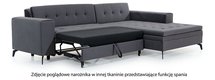 Corner sofa with sleeping function Silphion (Fabric: Monolith 37, Side: Right)