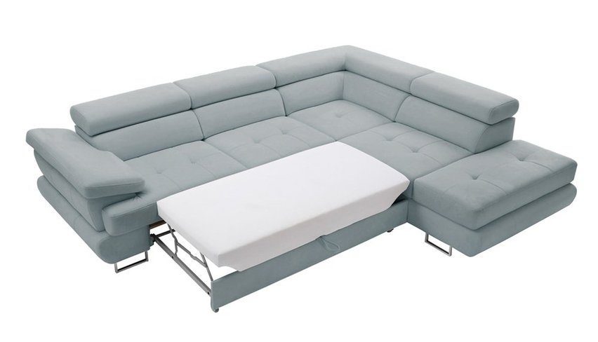 Corner sofa with sleeping function Zarano (Fabric: Element 16, Side: Left)