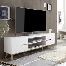 Furetton TV cabinet 169 cm white-oak