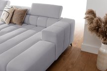 Corner sofa with sleeping function Ragussino U-shaped with side section Sicuro 65 left-hand side