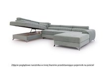 Velada U-shaped corner sofa bed (Fabric: Rekta 22, Side: Left)