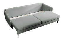 Volio three-seater sofa with black legs