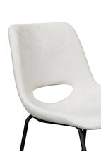 Panessy upholstered chair, light cream chenille