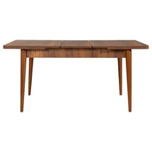 Elioused dining table 129-163x80 cm walnut